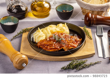 Roasted pork cutlets Roasted pork cutlets 98843723