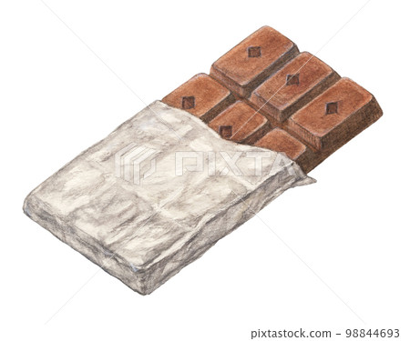 巧克力棒水彩鉛筆插圖 98844693