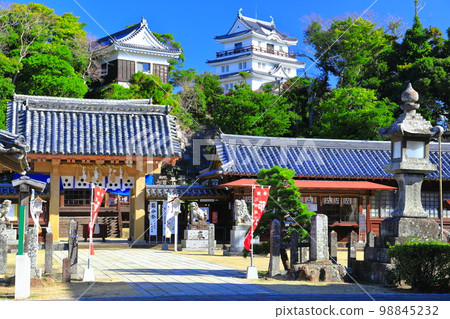 [長崎縣]晴天平戶城跡（天守閣和龜岡神社） 98845232