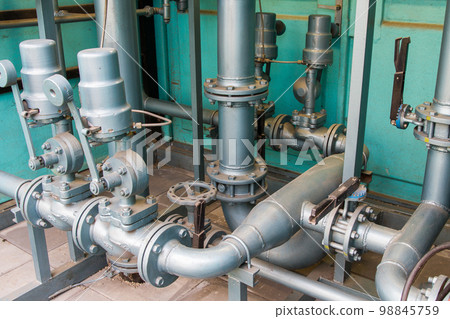 Industrial gas distribution pipeline station Industrial gas distribution pipeline station 98845759