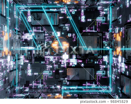 futuristic computer surface environment studio 3d render illustration futuristic computer surface environment studio 3d render illustration 98845829