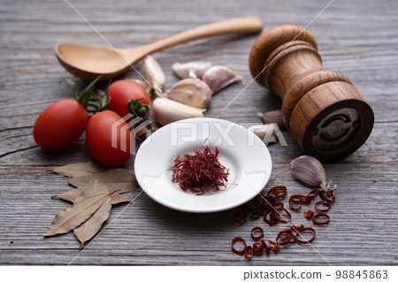 Saffron spice 98845863