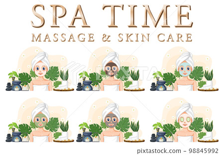 Luxury spa poster template design Luxury spa poster template design 98845992