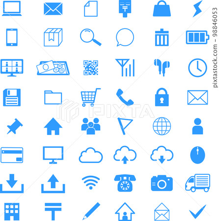 Business communication illustration icon set 98846053