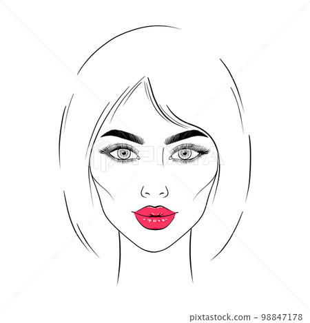 Young woman face Young woman face 98847178