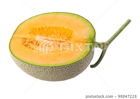 cantaloupe melon isolated on a white background 98847228