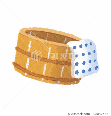 浴缸/溫泉浴缸手繪插畫 98847466