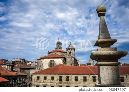 Santiago de Compostela view from the Cathedral, Galicia, Spain 98847597