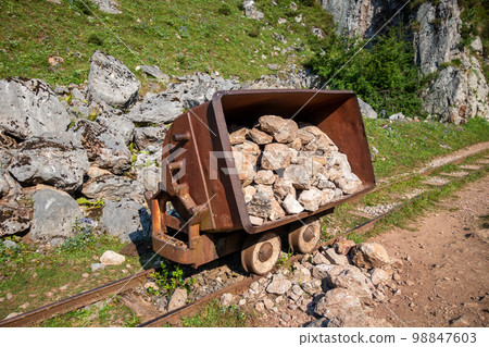 Buferrera mines - Mina de Buferrera - in Picos de Europa, Asturias, Spain 98847603
