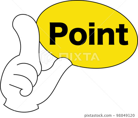 point, hand, vector 98849120