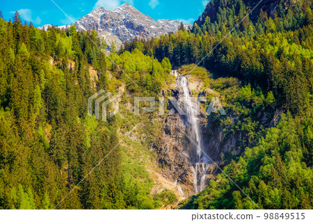 Alpine farm in Green Stubai valley near Innsbruck, Tyrol, Austria 98849515