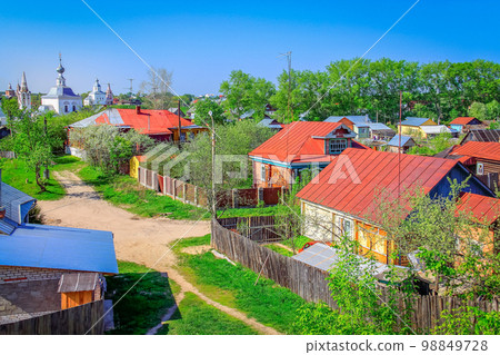 Suzdal village in Golden Ring of Russia, idyllic landscape Suzdal village in Golden Ring of Russia, idyllic landscape 98849728