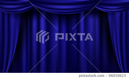 Commendation curtain (blue) Commendation curtain (blue) 98850623