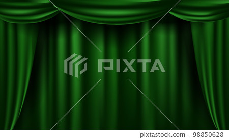 Commendation curtain (green) 98850628