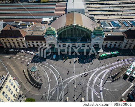Basel SBB Central Railway station in the city center of Basel Switzerland Basel SBB Central Railway station in the city center of Basel Switzerland 98850961