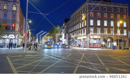 O Connell Bridge in Dublin by night - travel photography O Connell Bridge in Dublin by night - travel photography 98851261