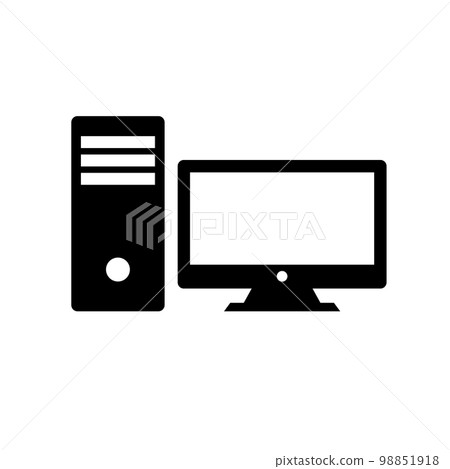 Computer and server icons. internet or web. vector. Computer and server icons. internet or web. vector. 98851918