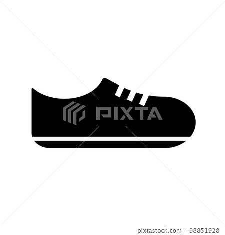 Shoe silhouette icon. footwear. shoes fashion. vector. Shoe silhouette icon. footwear. shoes fashion. vector. 98851928