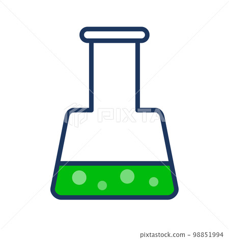 Chemical experiment flask icon. vector. Chemical experiment flask icon. vector. 98851994