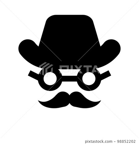 gentleman icon. dandy man. vector. 98852202