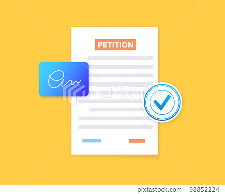 Petition signing process Petition signing process 98852224