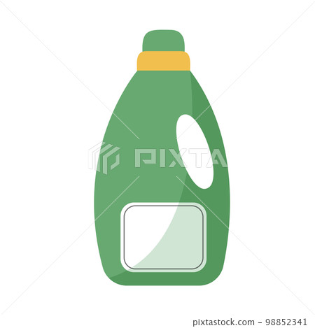 Bottle template of fabric softener in flat style 98852341