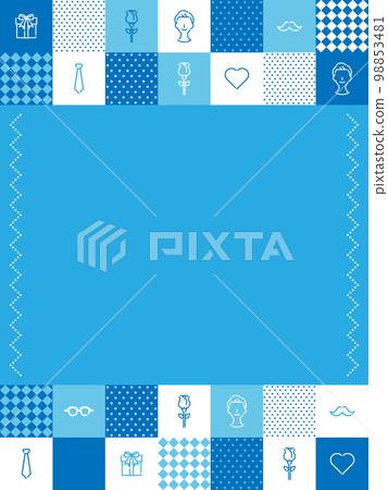 For Father's Day icon x grid pattern frame (vertical orientation) For Father's Day icon x grid pattern frame (vertical orientation) 98853481