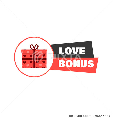 Love bonus from shopping. Promotional poster for social networks, shops and websites Love bonus from shopping. Promotional poster for social networks, shops and websites 98853885
