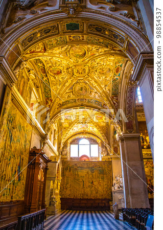 Basilica of Santa Maria Maggiore, a major church in the upper town of Bergamo, Northern Italy Basilica of Santa Maria Maggiore, a major church in the upper town of Bergamo, Northern Italy 98854537