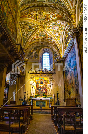 Basilica of Santa Maria Maggiore, a major church in the upper town of Bergamo, Northern Italy Basilica of Santa Maria Maggiore, a major church in the upper town of Bergamo, Northern Italy 98854547