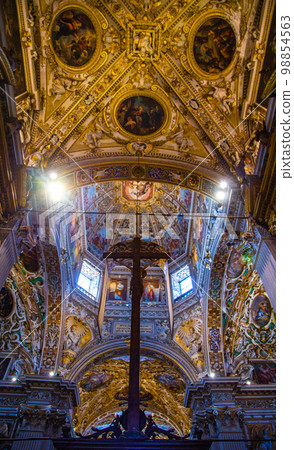 Basilica of Santa Maria Maggiore, a major church in the upper town of Bergamo, Northern Italy Basilica of Santa Maria Maggiore, a major church in the upper town of Bergamo, Northern Italy 98854563