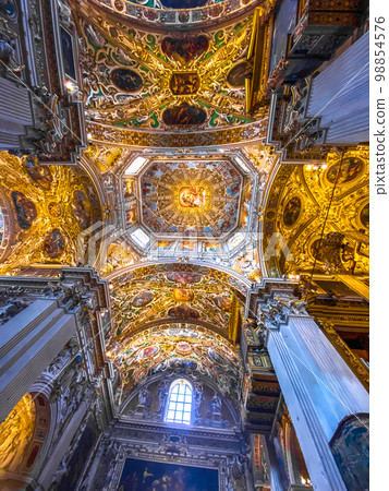 Basilica of Santa Maria Maggiore, a major church in the upper town of Bergamo, Northern Italy Basilica of Santa Maria Maggiore, a major church in the upper town of Bergamo, Northern Italy 98854576