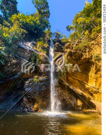 Mork Fa or Mok Fa Waterfall in Mae Taeng District, Chiang Mai, Thailand 98855484