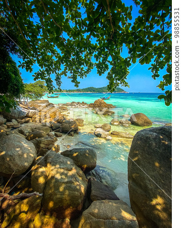 View of Pattaya Beach in Koh Lipe, Satun, Thailand View of Pattaya Beach in Koh Lipe, Satun, Thailand 98855531