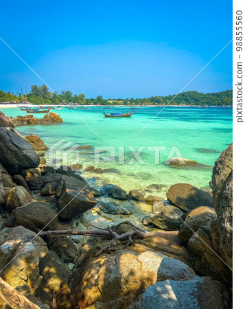 View of Pattaya Beach in Koh Lipe, Satun, Thailand 98855560
