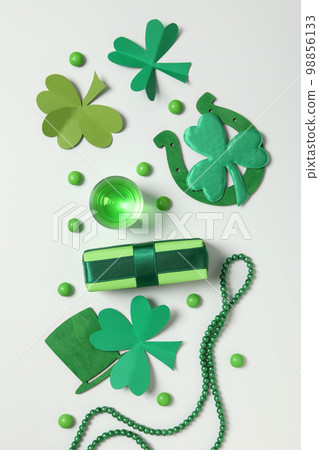 Concept of St. Patrick's Day, top view Concept of St. Patrick's Day, top view 98856133