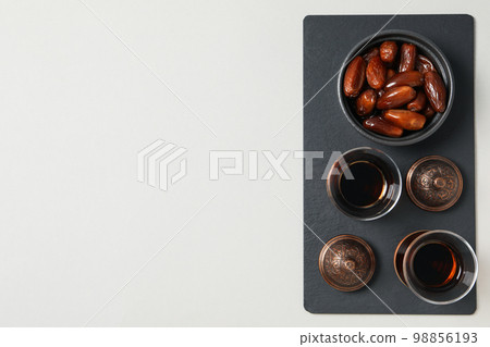 Concept of tasty food, dates, space for text 98856193
