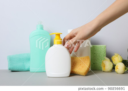 Concept of spring cleaning and house cleaning Concept of spring cleaning and house cleaning 98856691