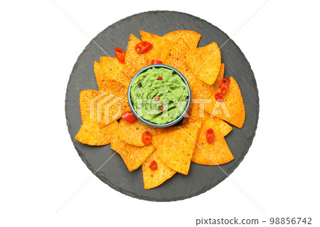 Concept of Mexico food, isolated on white background Concept of Mexico food, isolated on white background 98856742