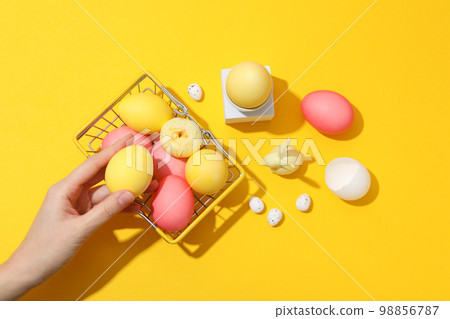 Concept of Easter shopping, holidays shopping concept 98856787