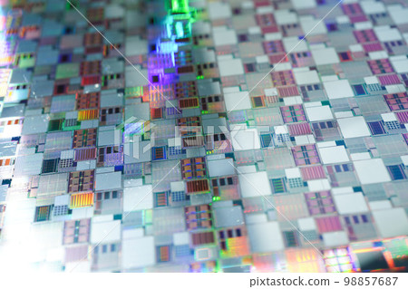 Silicon wafer for manufacturing semiconductor of integrated circuit. Silicon wafer for manufacturing semiconductor of integrated circuit. 98857687