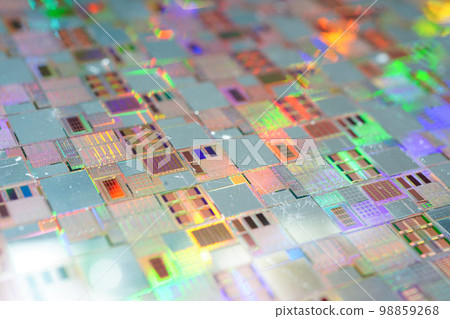 Silicon wafer for manufacturing semiconductor of integrated circuit. 98859268