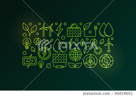 Eco green energy vector illustration Eco green energy vector illustration 98859601