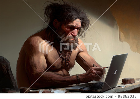 Ancient Stone Age Programmer, Prehistoric Programming 98862035