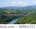 從苗木城址看到的城山橋 98862151