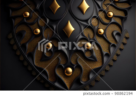 Gold Black Background, Golden Luxury Texture, Vantablack Mockup, Generative AI Illustration Gold Black Background, Golden Luxury Texture, Vantablack Mockup, Generative AI Illustration 98862194