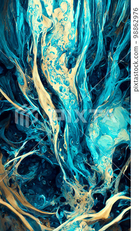 Abstract artistic blue paint background with... - Stock Illustration ...