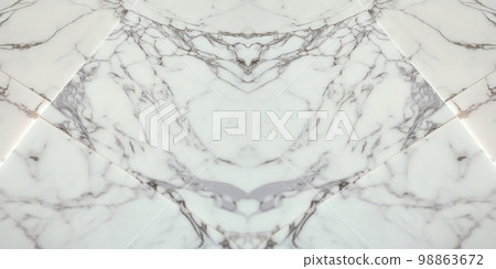 White Marble Background, Luxury Granite Texture with Golden Waves, Natural Marble Stone Pattern 98863672