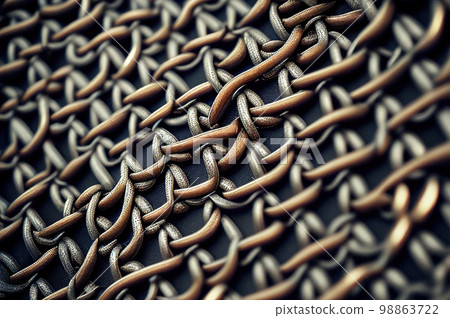 Chain Mail Texture, Chain Armour Hauberk Background, Knight Chainmail, Generative AI Illustration Chain Mail Texture, Chain Armour Hauberk Background, Knight Chainmail, Generative AI Illustration 98863722