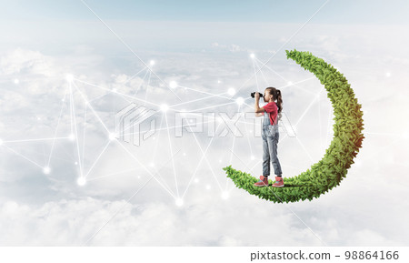 Idea of children Internet communication or online playing and parent control Idea of children Internet communication or online playing and parent control 98864166